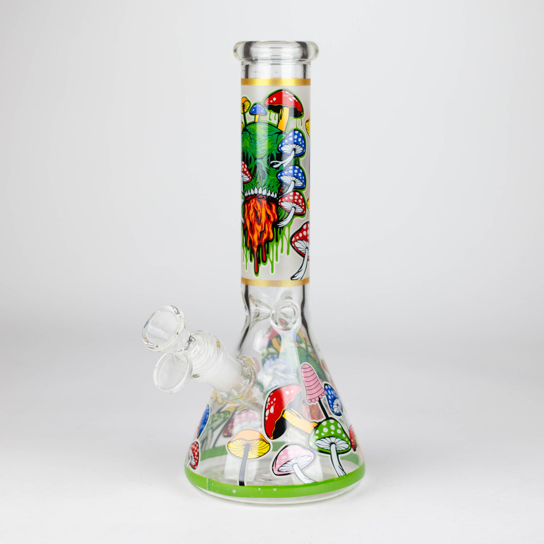 Glass Bong With The Nature Design 10"_8