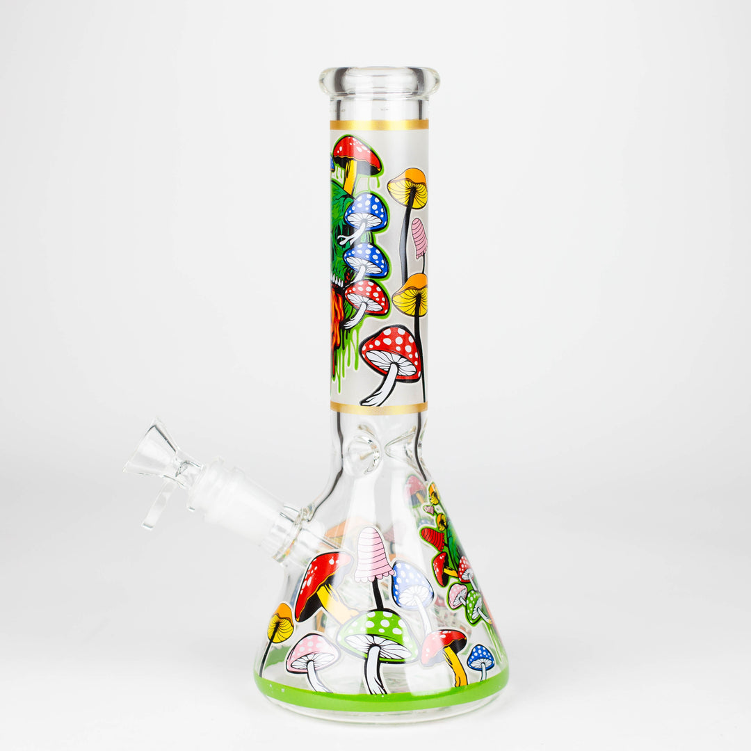 Glass Bong With The Nature Design 10"_9