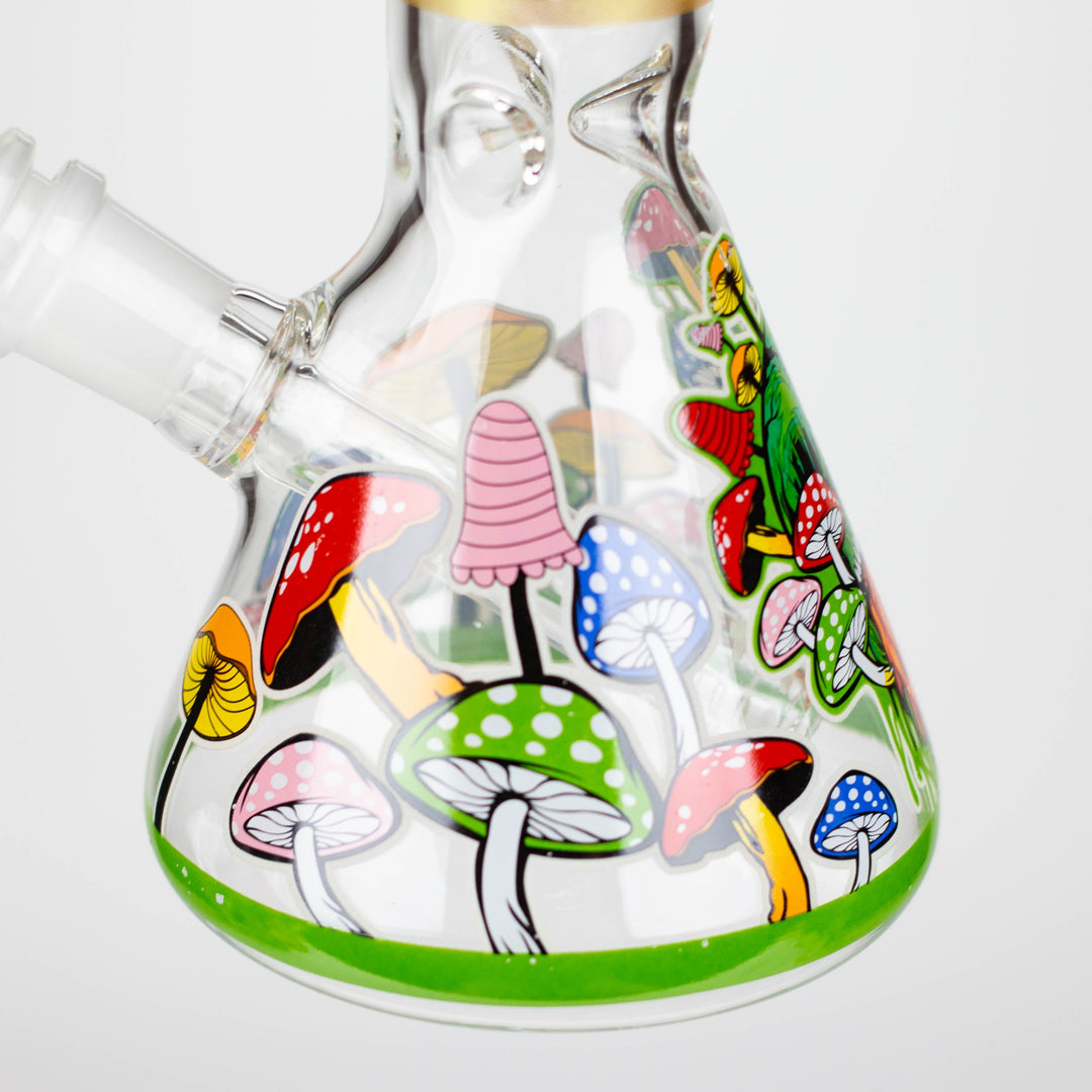 Glass Bong With The Nature Design 10"_3