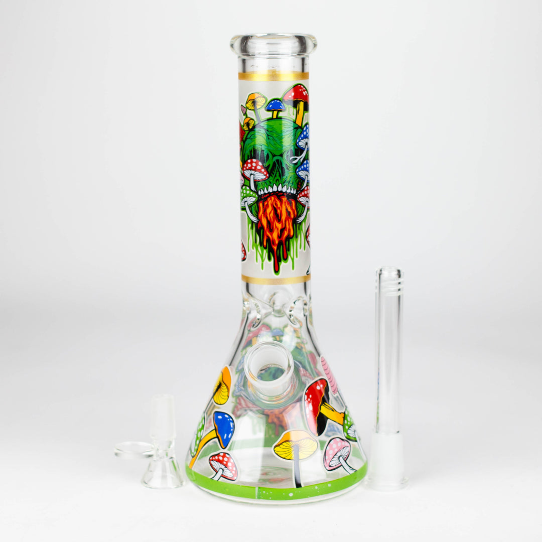 Glass Bong With The Nature Design 10"_2