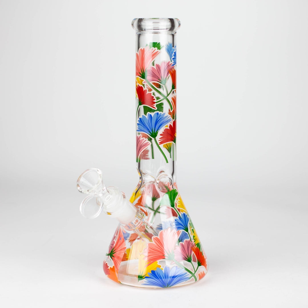 Glass Bong With The Nature Design 10"_5