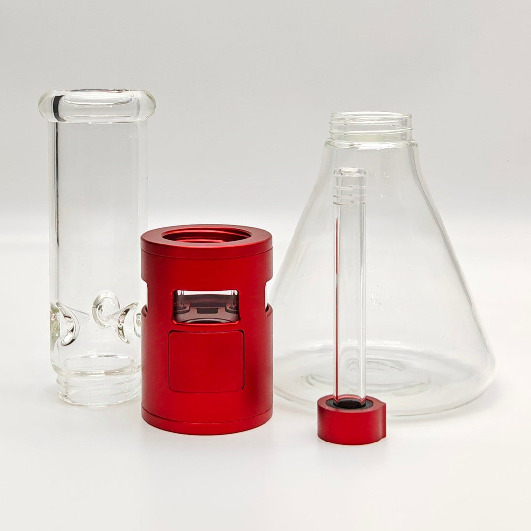 Metal Detachable Glass Bong Assorted Colours 14"_9