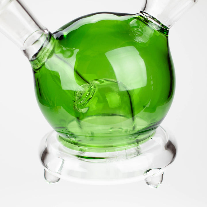 Apple glass water pipes 6"_9