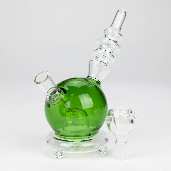 Apple glass water pipes 6"_1