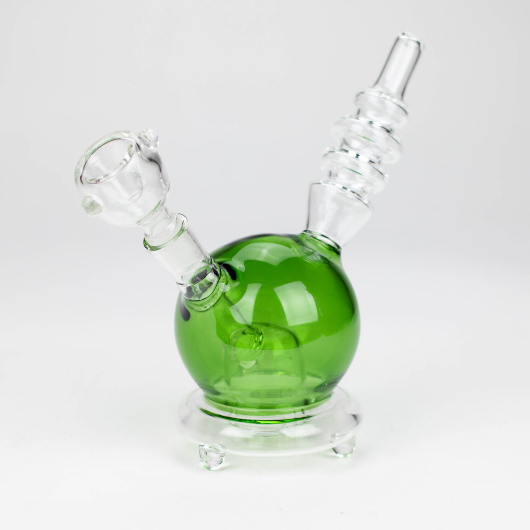 Apple glass water pipes 6"_4