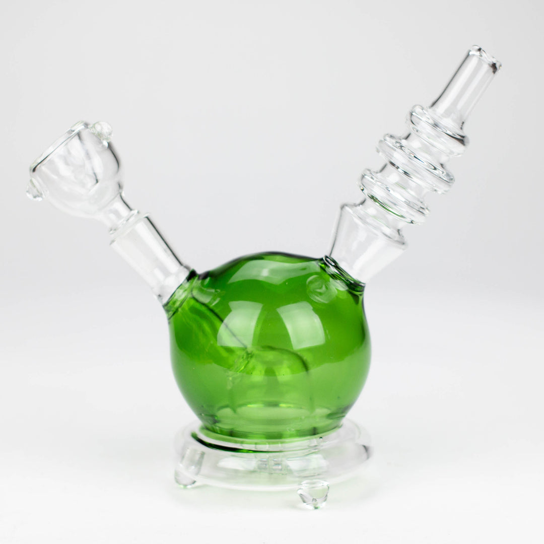 Apple glass water pipes 6"_5