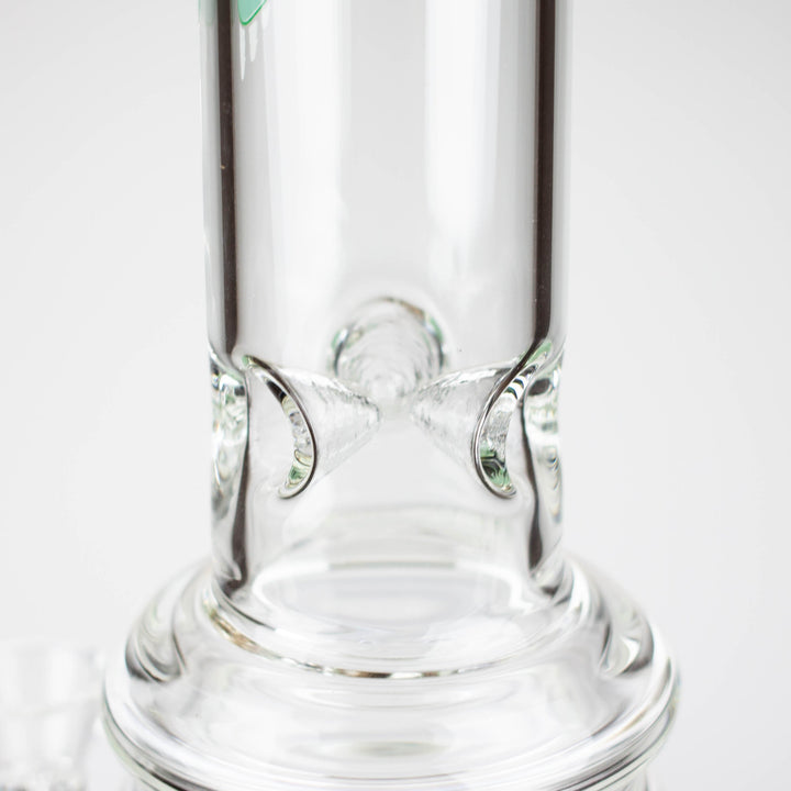 H2O 18" 7mm glass bong with double layer honeycomb_8