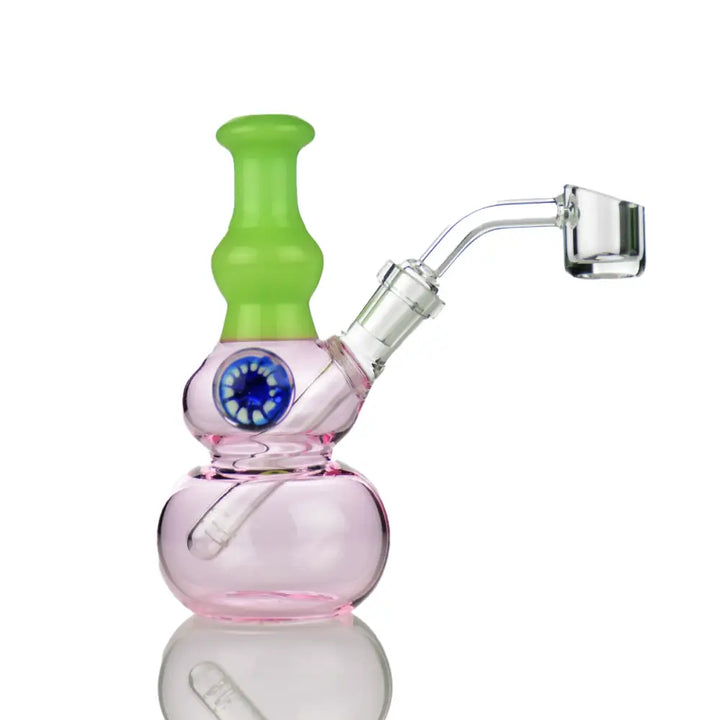 5.5" Rig with Double Sphere Design and Locket 14mm Banger