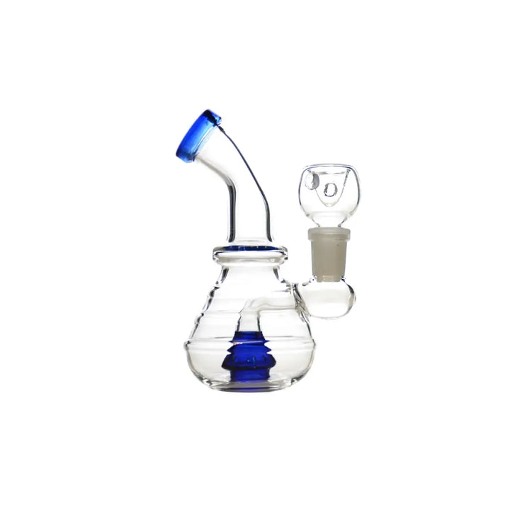 5" Water Pipe Layered Design with 14mm Male Bowl