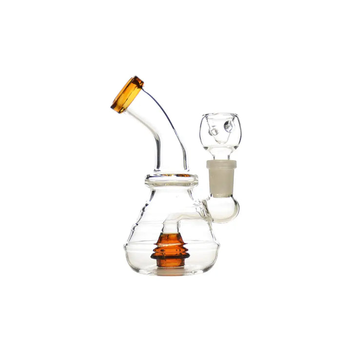 5" Water Pipe Layered Design with 14mm Male Bowl