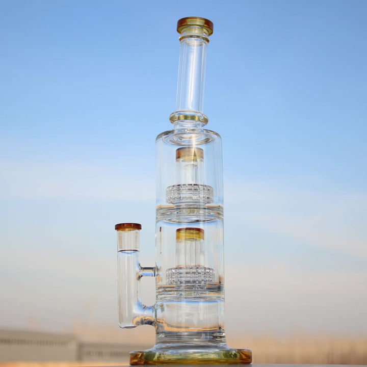 Dual Matrix Percolators Glass Pipe - Advanced Scientific Glass Engineering