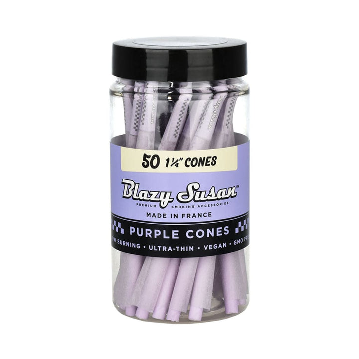 Blazy Susan Purple Pre-rolled Cones - 50 Ultra Thin Papers