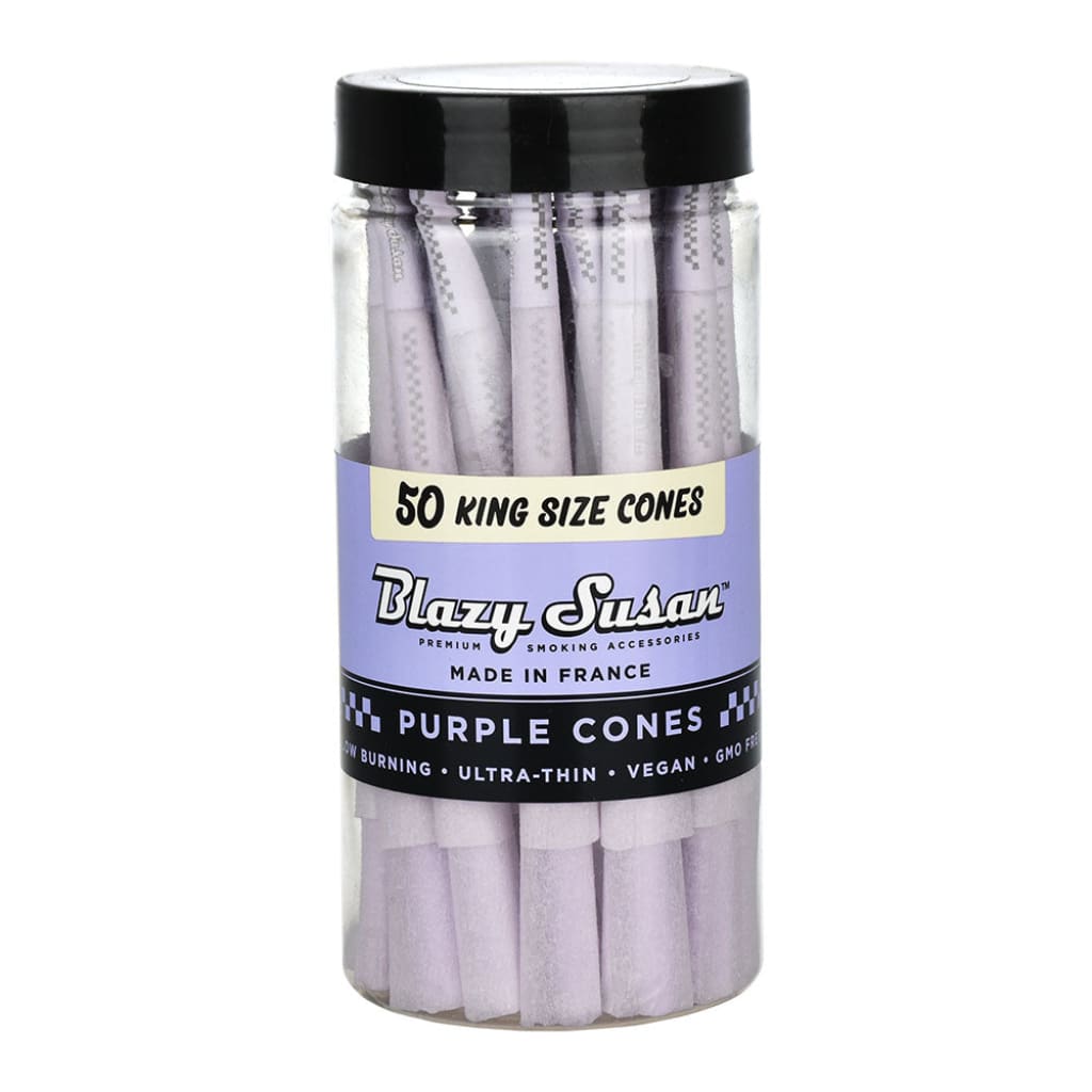 Blazy Susan Purple Pre-rolled Cones - 50 Ultra Thin Papers