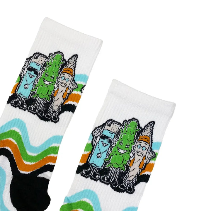 Buddies Socks Fits All, 70% Cotton, 25% Spandex, 5% Elastic