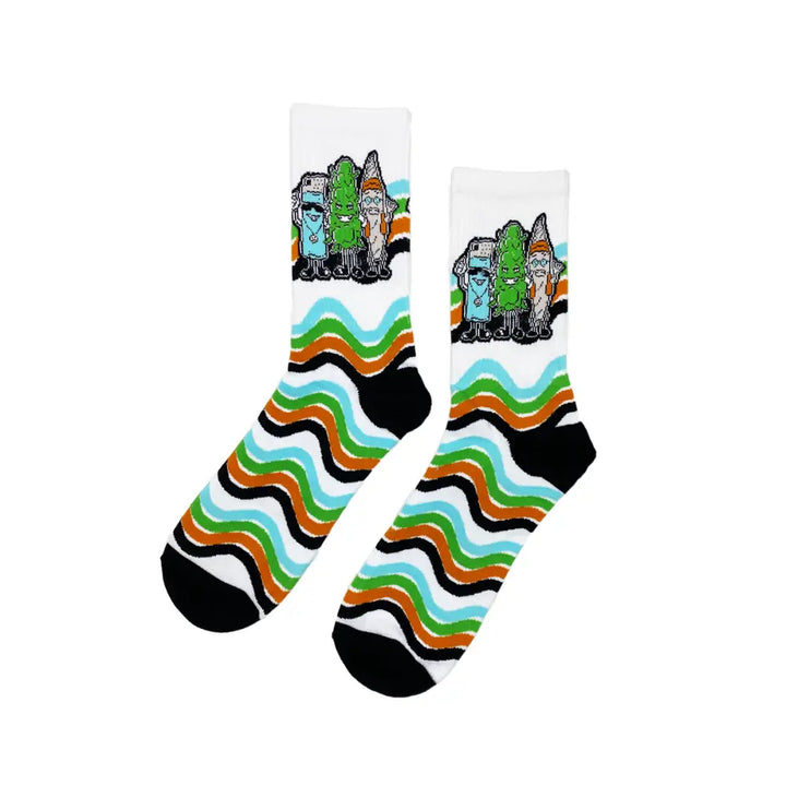 Buddies Socks Fits All, 70% Cotton, 25% Spandex, 5% Elastic