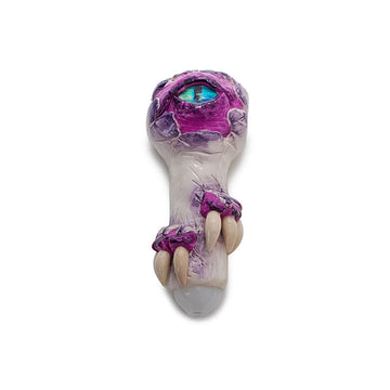 Glass Monster Teeth Handpipe for Spooky Smoke Sessions