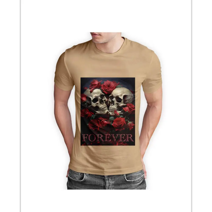 FOREVER Half Sleeve T-shirt Printed - 93% Cotton 7% Elastic