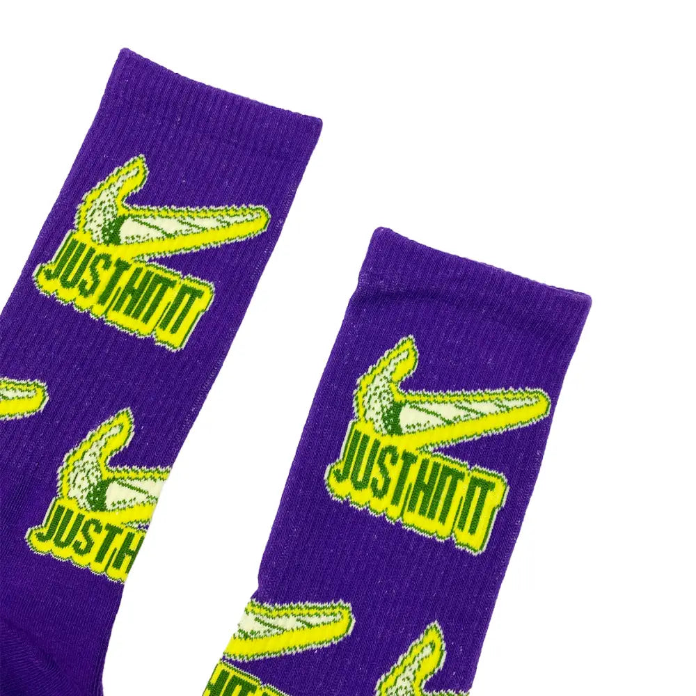 Just Hit It Socks Fits All, 70% Cotton, 25% Spandex, 5% Elastic