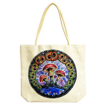 Natural Jute Tote Bag With Rope Handles