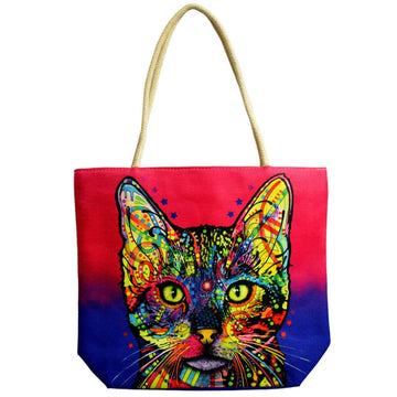 Natural Jute Tote Bag With Rope Handles