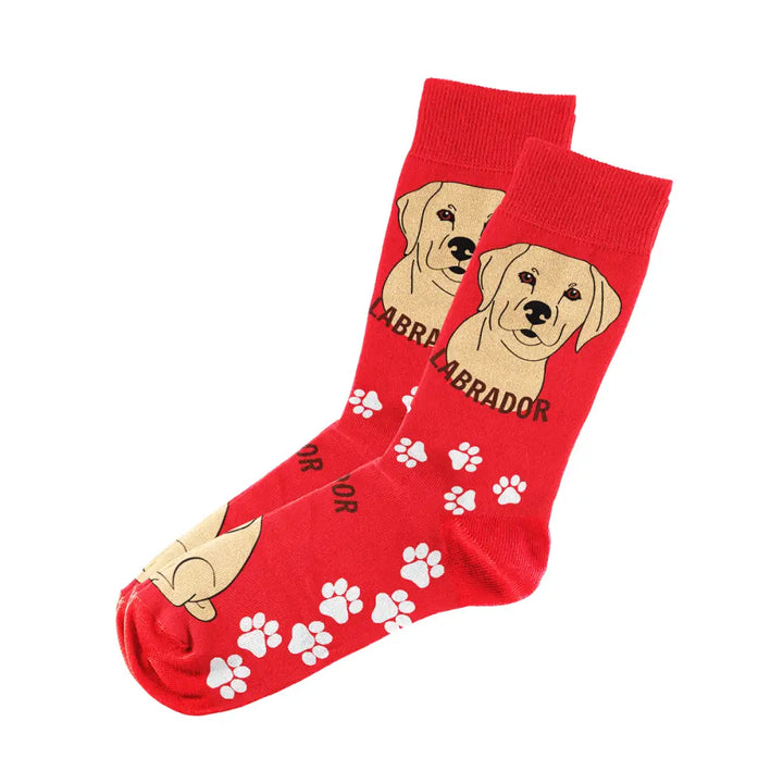 Labrador Socks Unisex Unique Fun Design Fits All, 70% Cotton, 25% Spandex, 5% Elastic