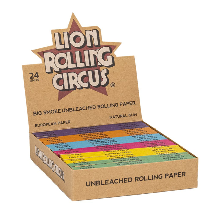 Lion Rolling Circus King Size Unbleached Papers for Natural Rolling