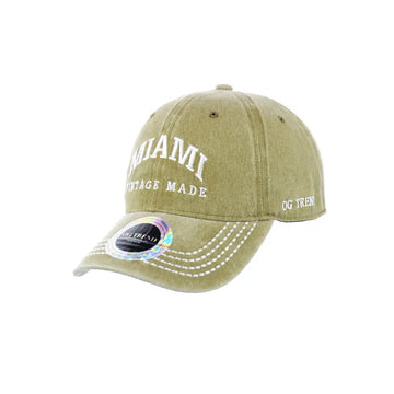 Miami Original Cotton Buckle Hat - Stylish, Comfortable, Adjustable Fit