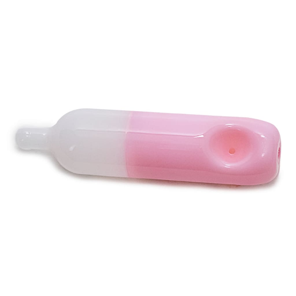 Milky Color Disposable Vape-shaped Glass Pipe