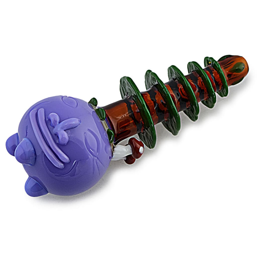 Mushroom Pine Tree Glass Pipe - Make Your Sesh Stand Out!