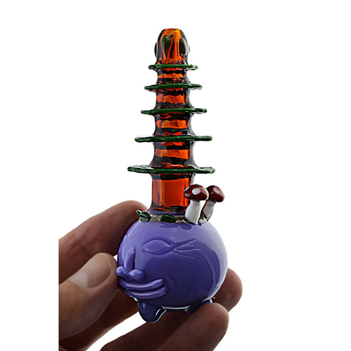 Mushroom Pine Tree Glass Pipe - Make Your Sesh Stand Out!