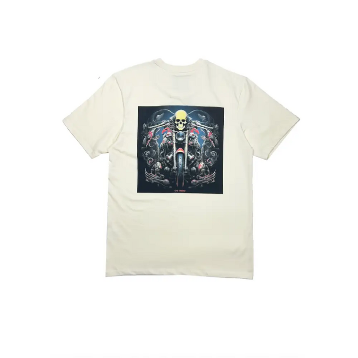 Off-white Rider’s Half Sleeve T-shirt Soft Cotton Blend