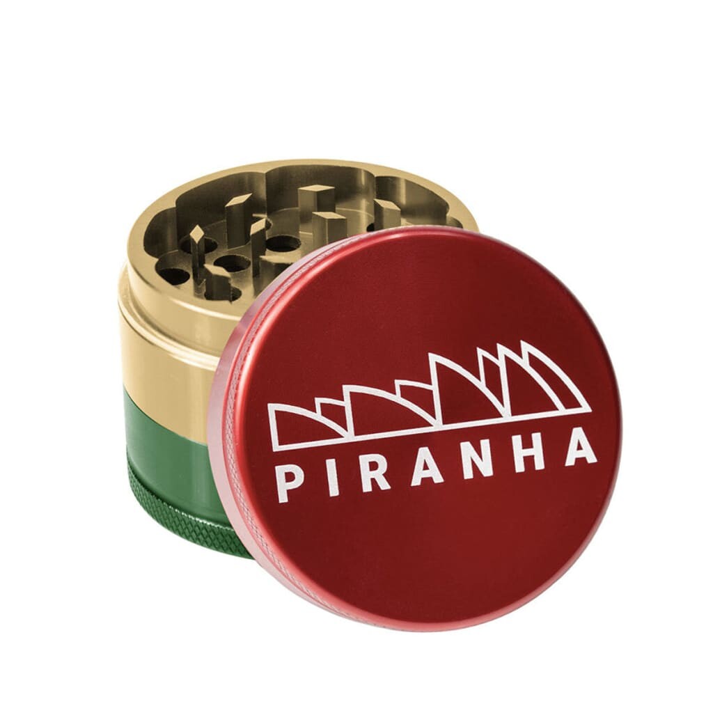 Piranha Aluminum 3-piece Grinder With Razor-sharp Teeth