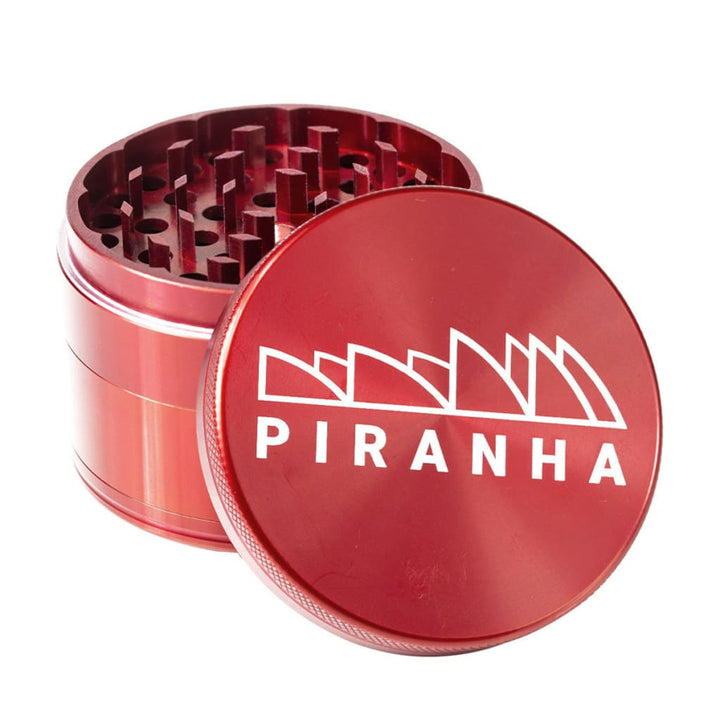 Piranha Aluminum Grinder With Strong Magnetic Lid