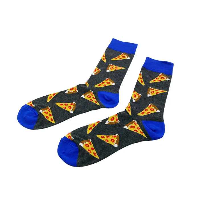 PIZZA Socks Fits All, 70% Cotton, 25% Spandex, 5% Elastic