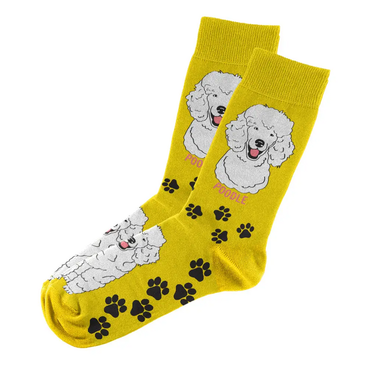 Poodle Socks Unisex Unique Fun Design Fits All, 70% Cotton, 25% Spandex, 5% Elastic