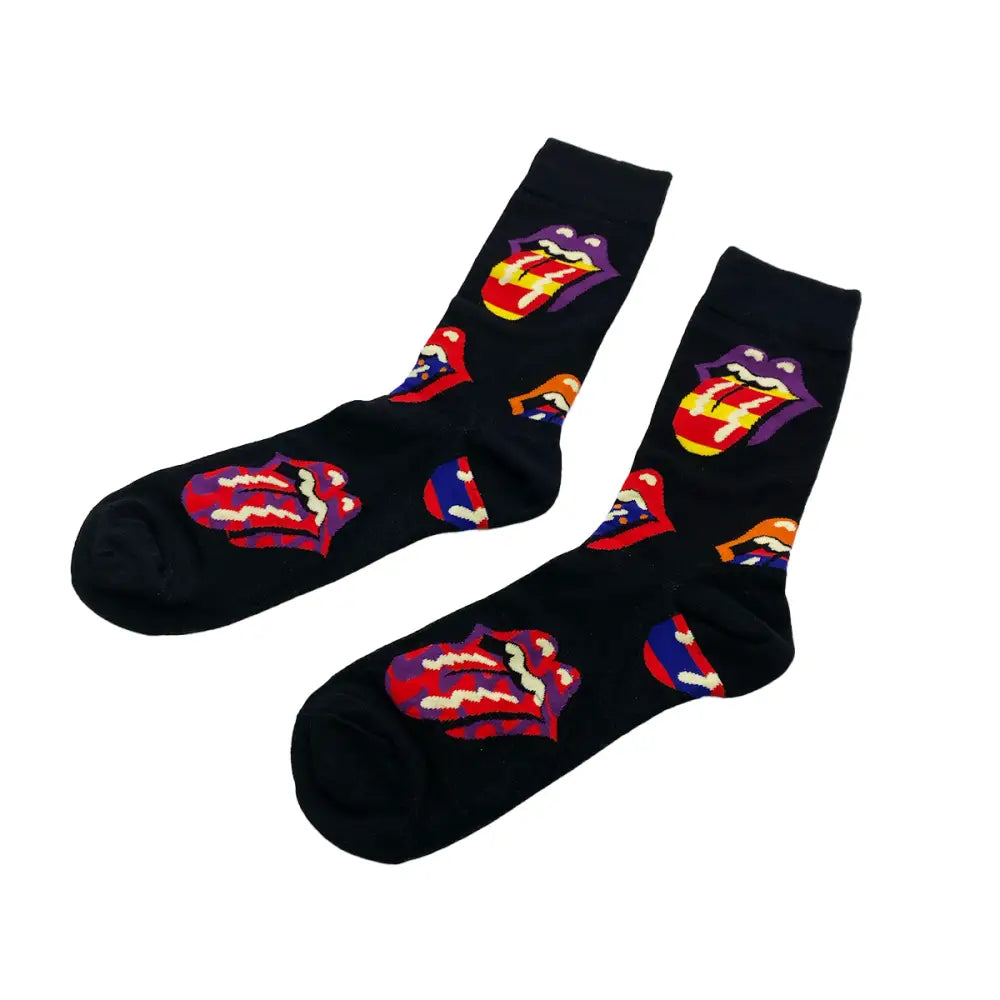 ROLLING STONES Socks Fits All, 70% Cotton, 25% Spandex, 5% Elastic