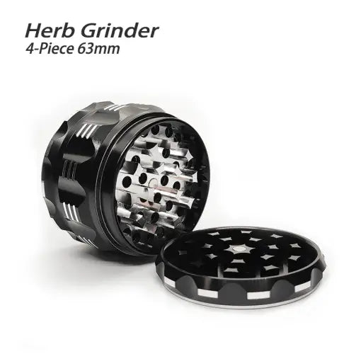 Waxmaid 4-piece Polygon Herb Grinder Aluminum Alloy Durable 63mm