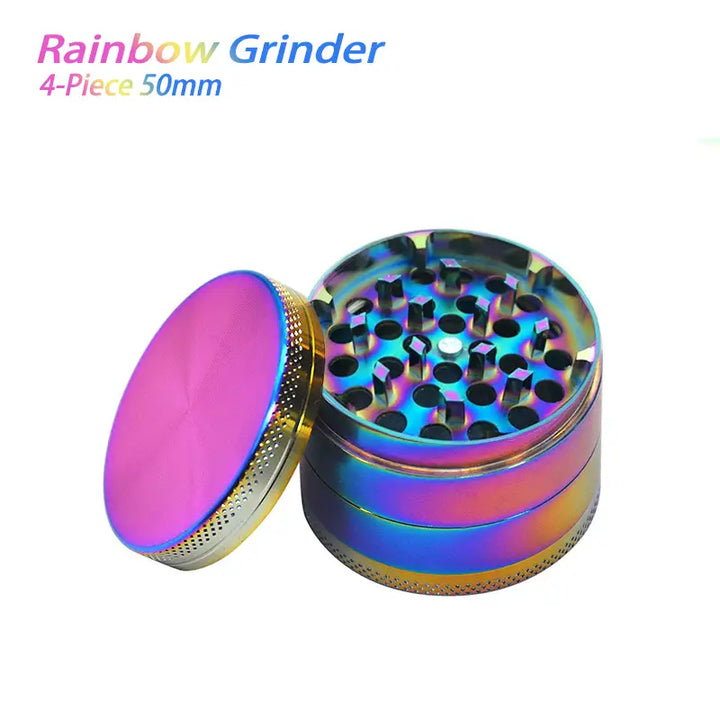 Waxmaid 4-piece Rainbow Dry Herb Grinder Aluminum Alloy Design