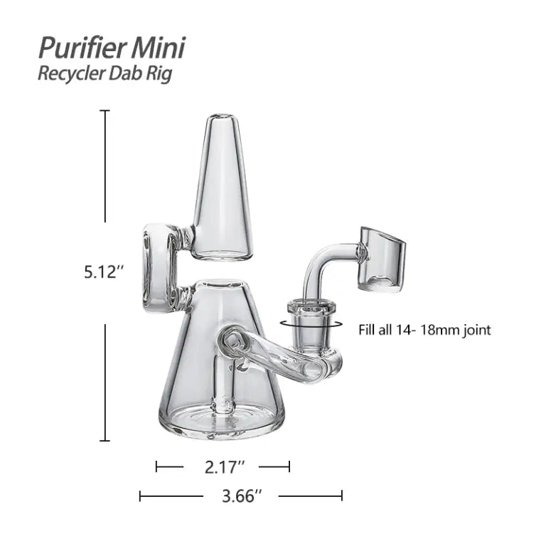 Waxmaid 5.1'' Purifier Mini Recycler Dab Rig