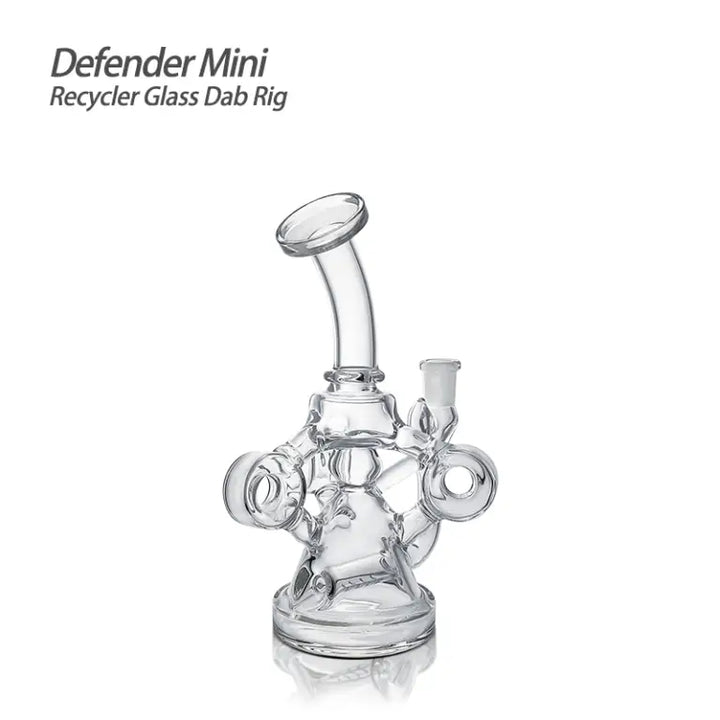 Defender Mini Glass Dab Rig for Smooth Hits and Durability