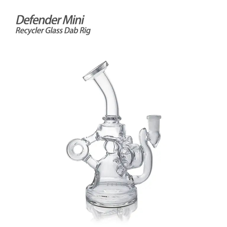 Defender Mini Glass Dab Rig for Smooth Hits and Durability