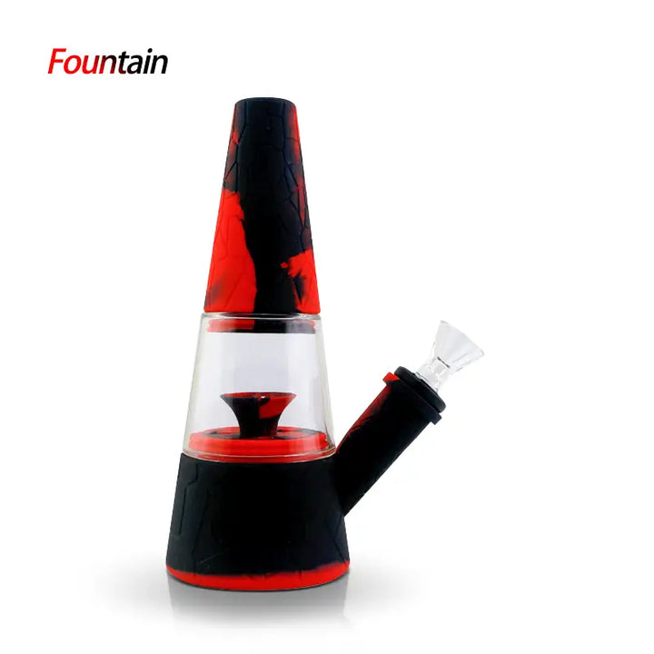 Waxmaid Fountain Silicone Glass Water Pipe for Smooth Hits