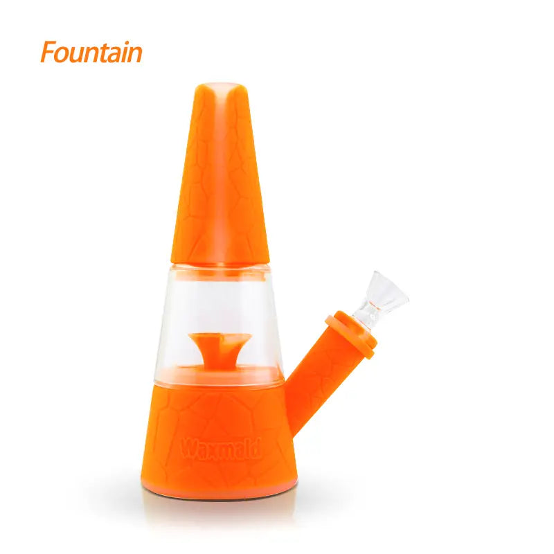 Waxmaid Fountain Silicone Glass Water Pipe for Smooth Hits