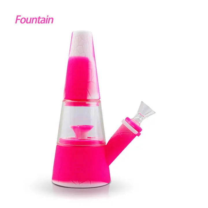 Waxmaid Fountain Silicone Glass Water Pipe for Smooth Hits