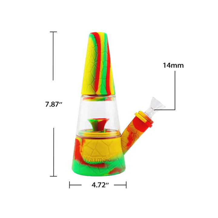 Waxmaid Fountain Silicone Glass Water Pipe for Smooth Hits