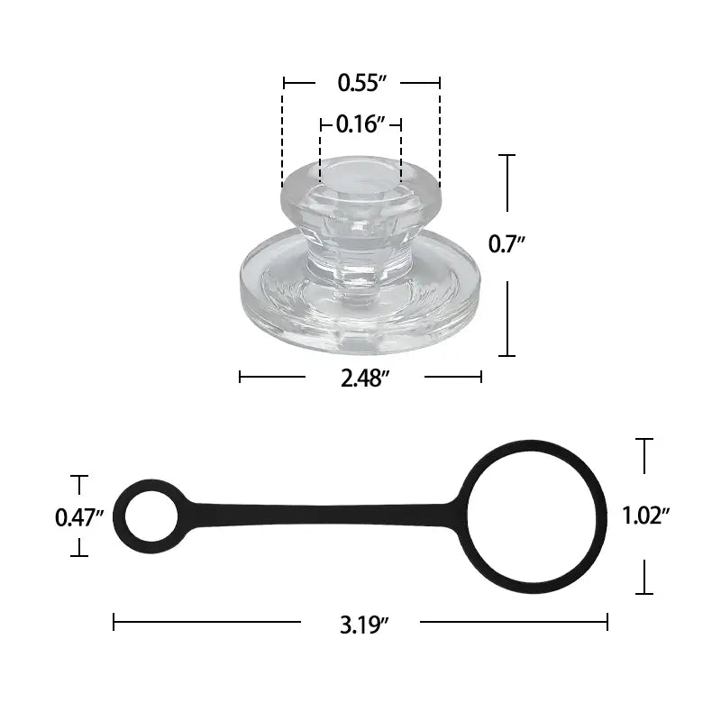 Durable Borosilicate Glass Carb Cap for Dab Rigs