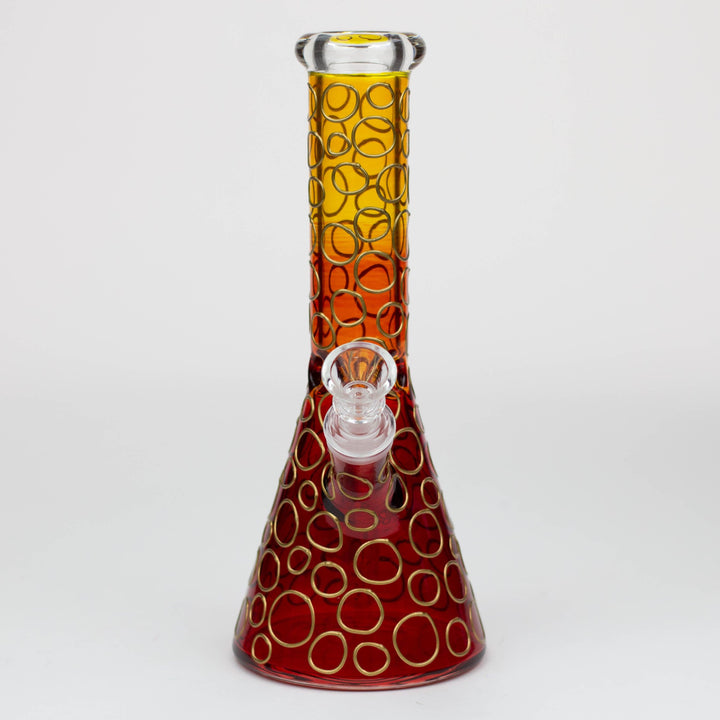 3D Texture color dots beaker glass pipes 10"_7