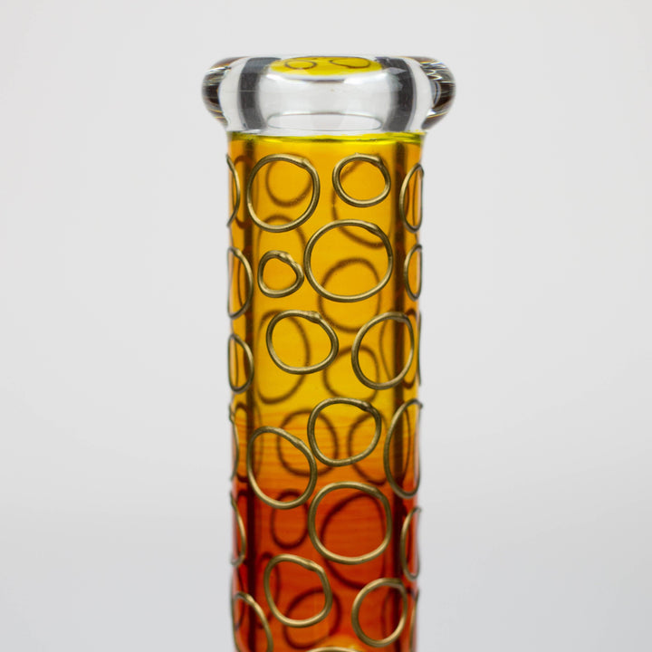 3D Texture color dots beaker glass pipes 10"_8