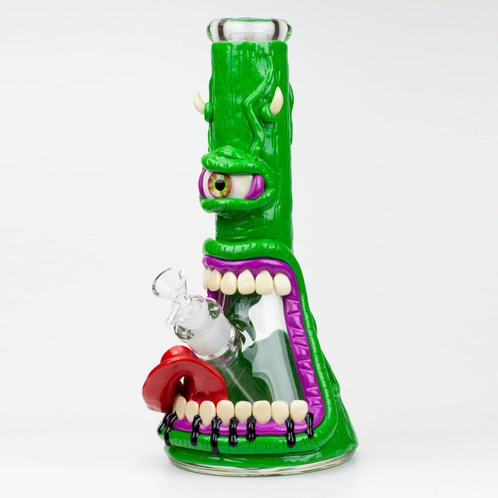 Resin 3D artwork 7mm glass beaker water pipes 12.5"_4