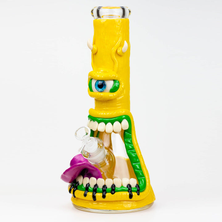 Resin 3D artwork 7mm glass beaker water pipes 12.5"_5